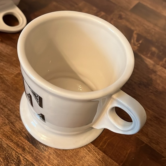 Anthropologie Initial Letter Coffee Tea Mug Set 4 L O V E LOVE Monogram - Picture 13 of 13